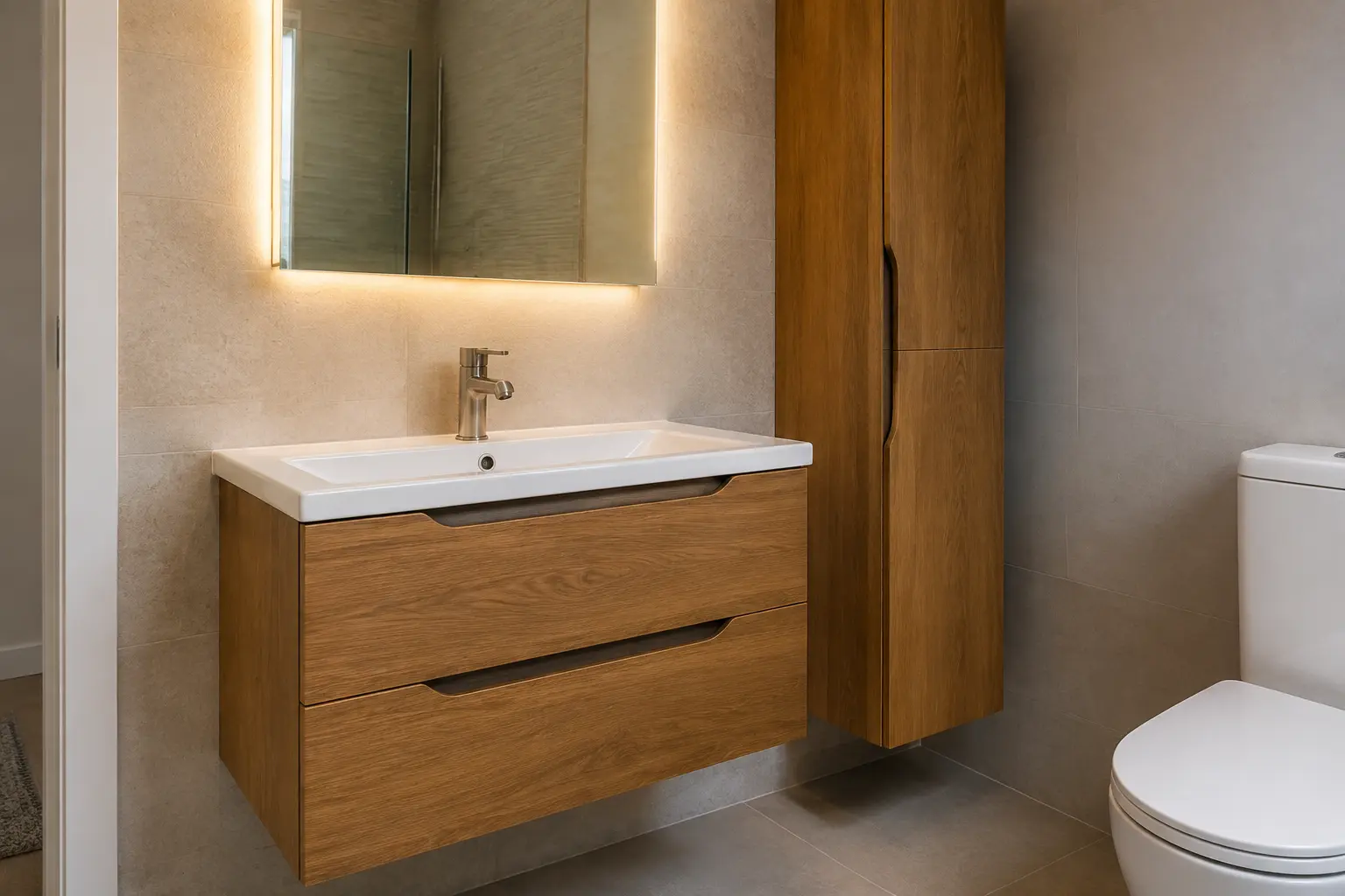 Fitted bathroom detail relevant to this planning guide